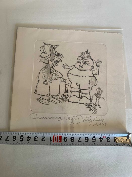 стара картина Петър Чуклев - Симпатия - отпечатък