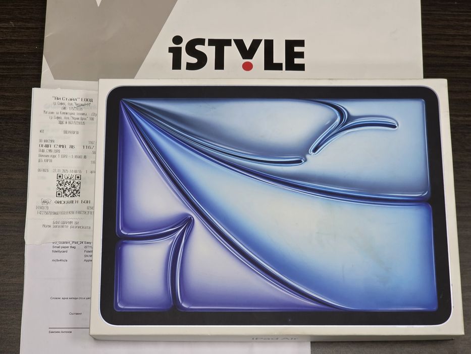***128GB iPad Air 11" M3 Гаранция iStyle 2027г. Blue | Син