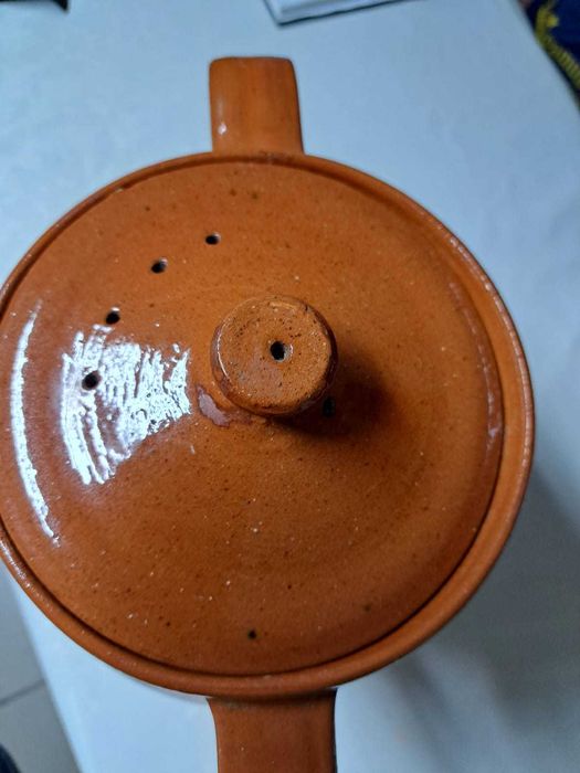 Oala ceramica cu capac, anii 70, SITAR Baia Mare