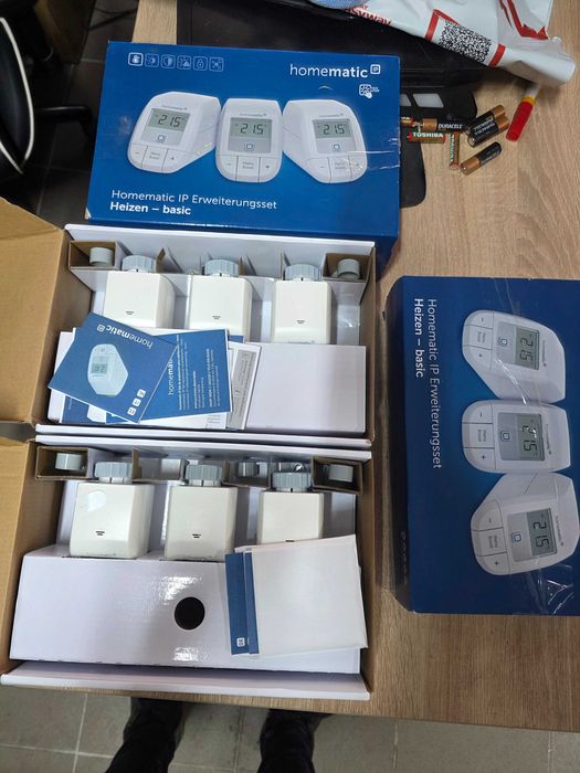 Set de 3 termostate digitale Homematic pentru încălzire