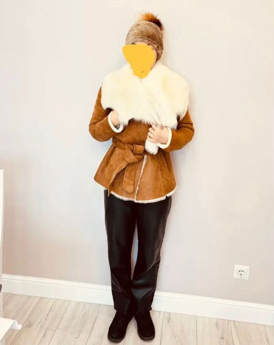 Роскошная дублёнка и шапка