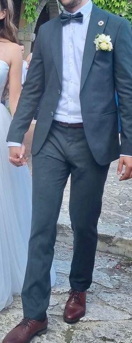 Елегантен официален мъжки костюм Lazarini