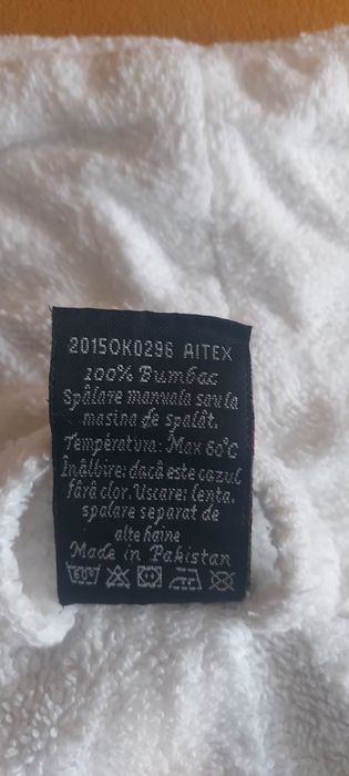 Halat ALB de femei/ nașa, din bumbac premium 100%, marimea L-XL