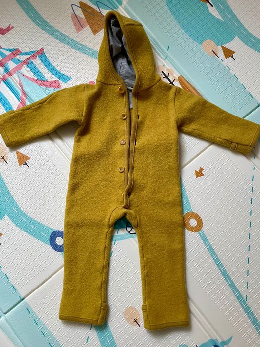 Salopeta/overall din lana fiarta, Disana, marime 74-80