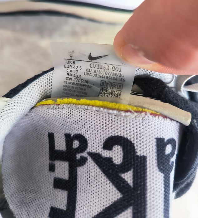 Nike Sacai Vaporwaffle Black White номер 42,5