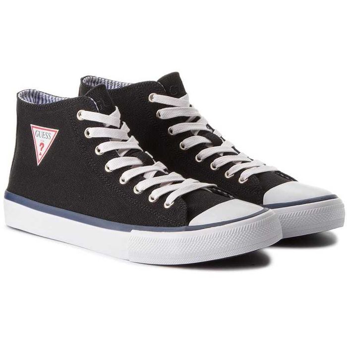 %ПРОМО% GUESS № 41-42-43 – Мъжки ежедневни обувки "BLACK LOGO" нови