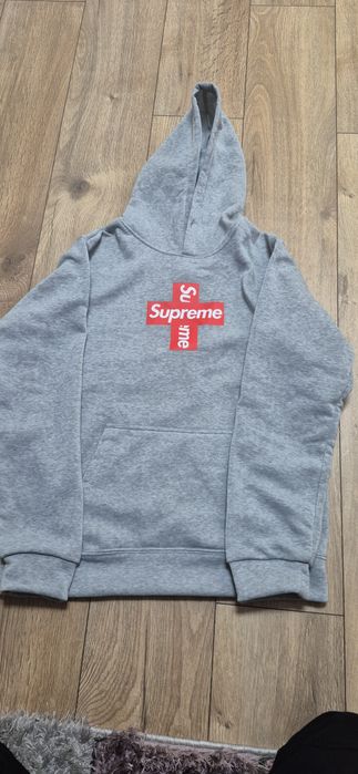Supreme сиво hoodie