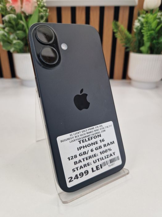 Iphone 16 128GB / 6GB RAM 100% Baterie Garantie! #56407