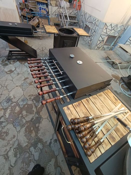 Продается мангалы учак казаны всё что нужно для летнего кухни