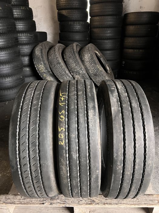 3 anvelope camion /trailer 205/65/17.5  J , Continental , 8.5 mm