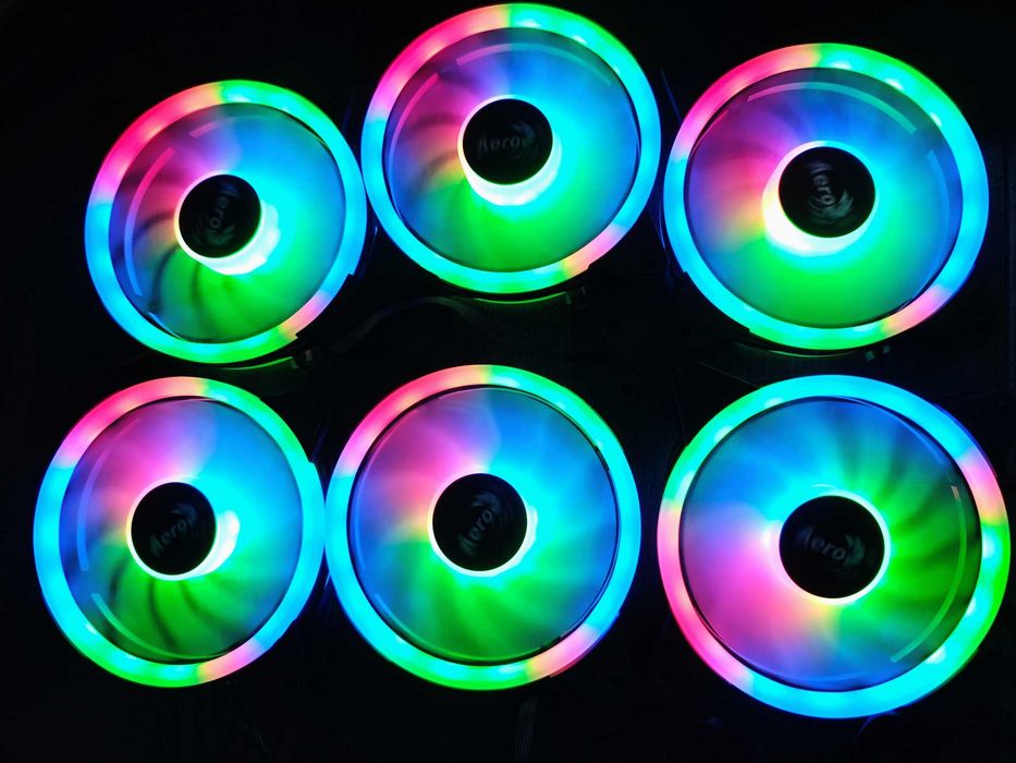 6 X Cooler Ventilator Aerocool Duo 12 ARGB 120mm ARGB.