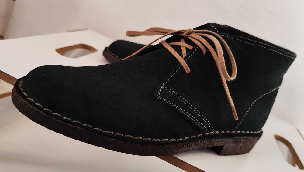 Ghete chukka 39 plain toe suede Lav Artigianale piele naturala moale