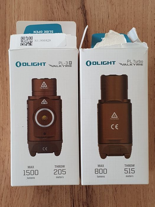 Olight PL Turbo și PL-3R Valkyrie FDE