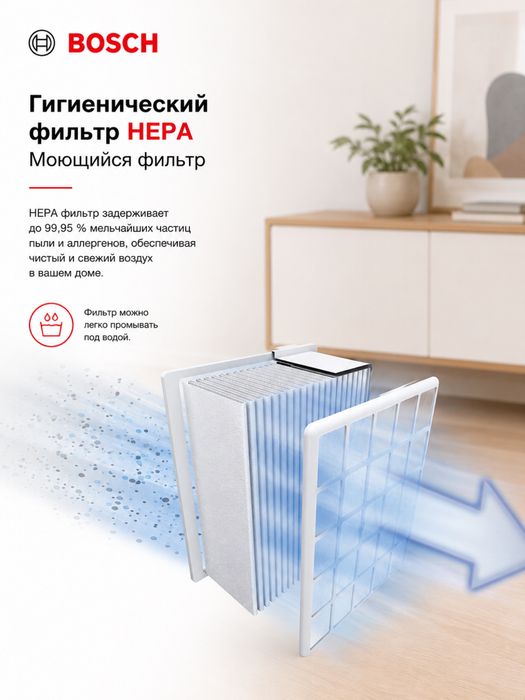 Пылесос контейнерный Bosch BGS412234A Серия 6 без мешка для сбора пыли