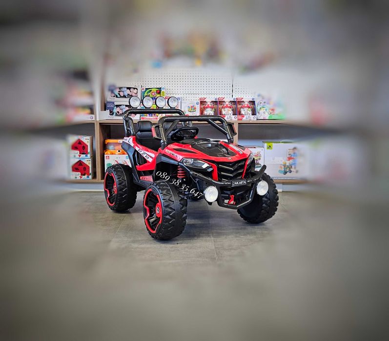 ТОП ЦЕНА!НОВО!Акумулаторно бъги/UTV Jakarta RED 4x4 с 12V батерия,USB
