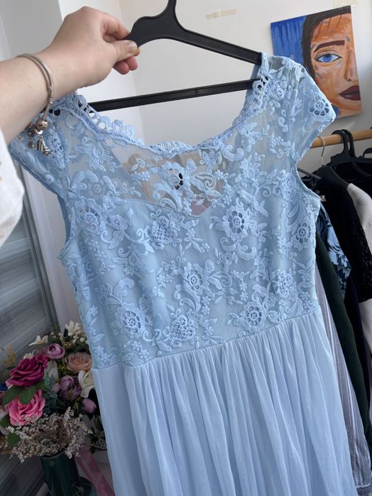 Официална рокля светлосиня