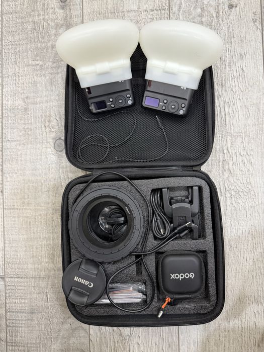 Canon 80D + макро объектив + комплект макровспышек