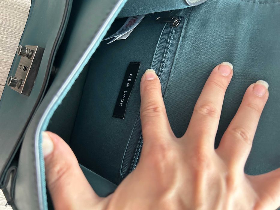 Geanta de mana/umar New Look, albastru turcoaz, noua