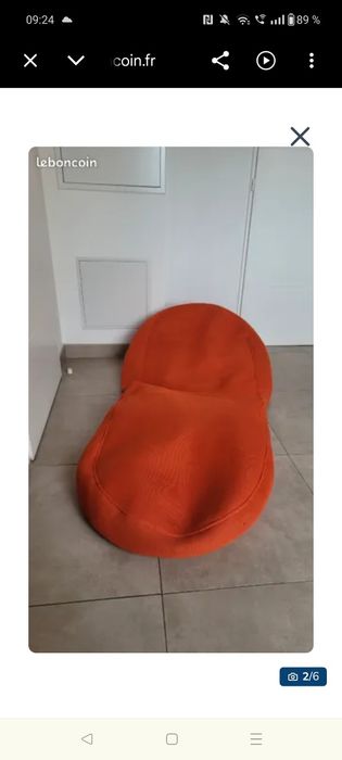 Fotoliu puf Ikea Bussan / pat 205 x 95 cm