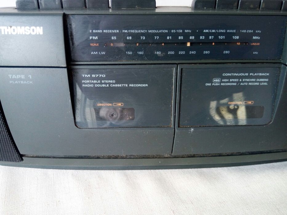 King craft ES 125 slefuitor excentric Thomson radio dublucasetofon