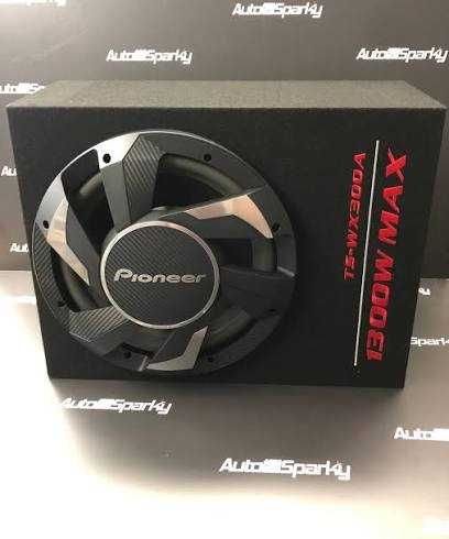 Subwoofer auto PIONEER 1300W- 350W RMS cu amplificator, diametrul 30 cm la cutie cu Garanție