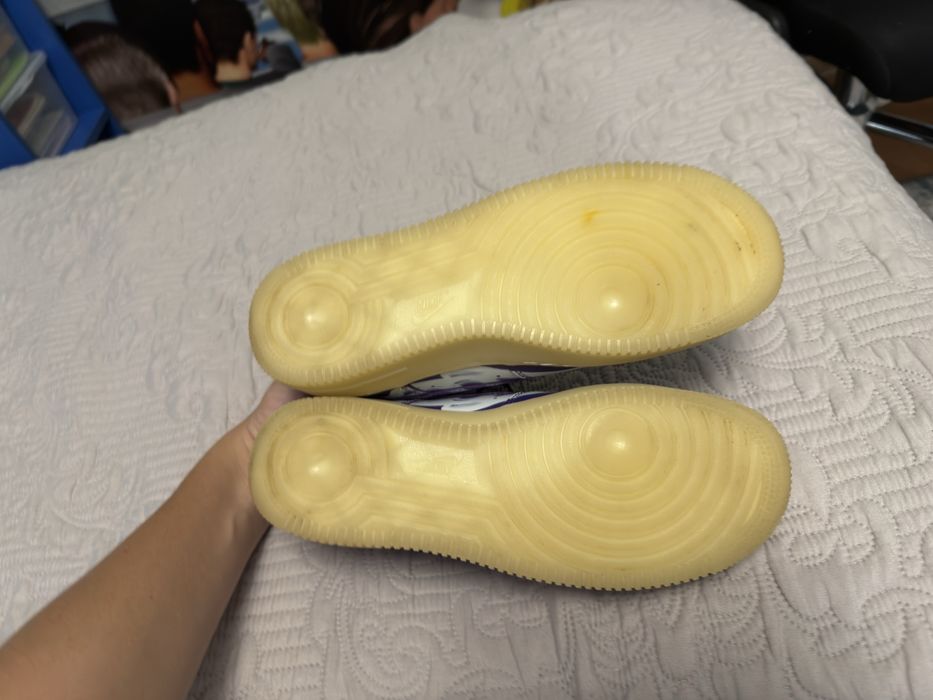 Air force 1 purple skeleton