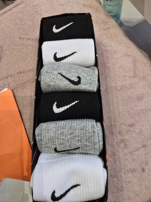 Ciorapi bumbac  Nike , Jordam  set 6 perechi noi la cutie