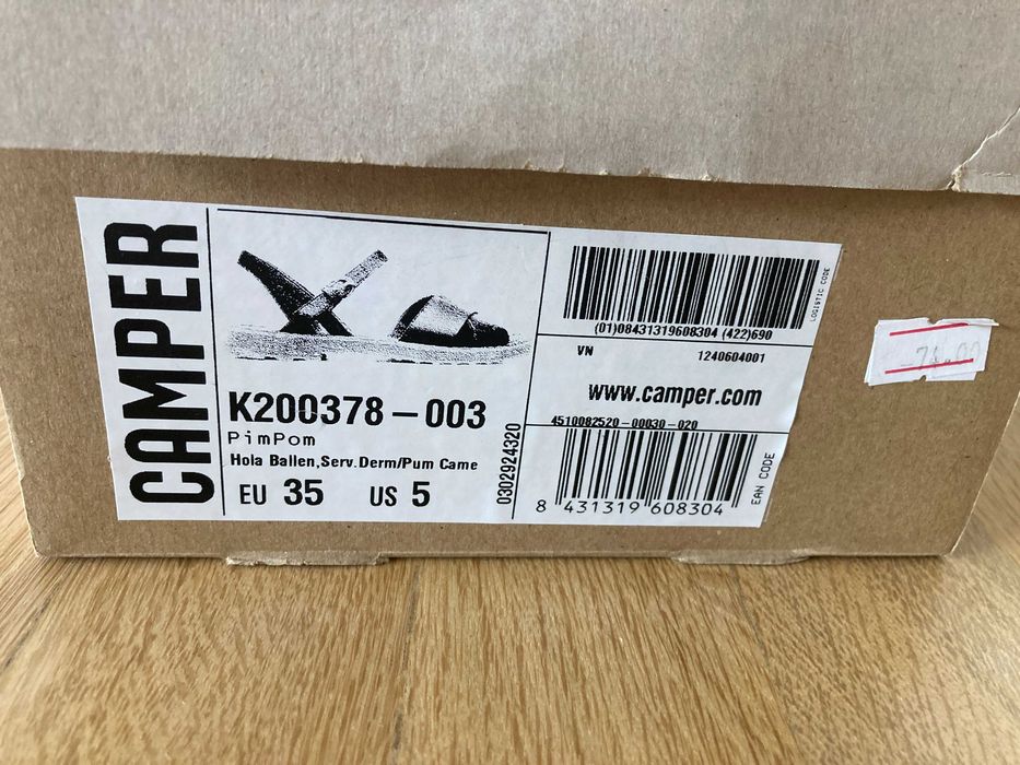 Продавам нови сандали CAMPER за момиче ,№35.