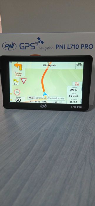 GPS PNI L710 PRO 7" cu Parasolar – Harti iGO Primo HERE 2026 la zi + 2 Alimentatoare