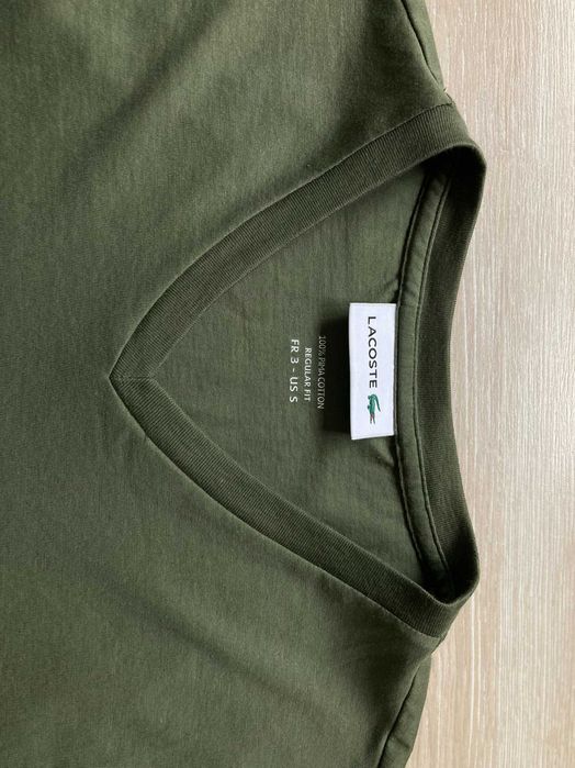 Lacoste Pima Cotton Regular Fit мъжка тениска размер S