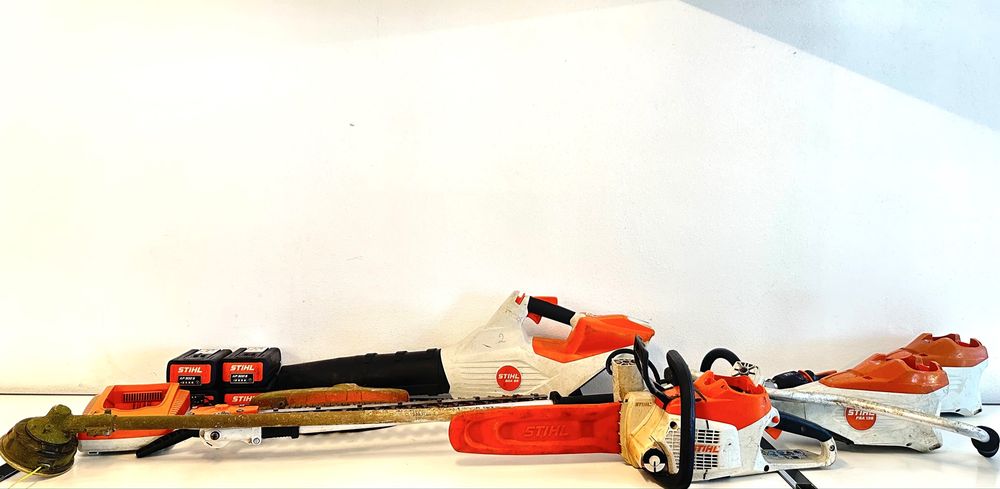 Lot scule STIHL profesionale acumulator AP300S drujba suflanta motocoasa