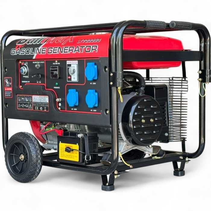 Бензинов генератор за ток Bullmax 7KW, Монофазен, Ел Старт, 420сс