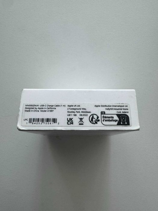 Apple USB-C charge cable 1m - оригинален - НОВ