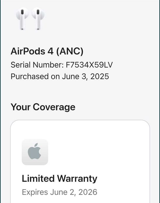Apple airpods 4 (ANC) ..100% Original!..