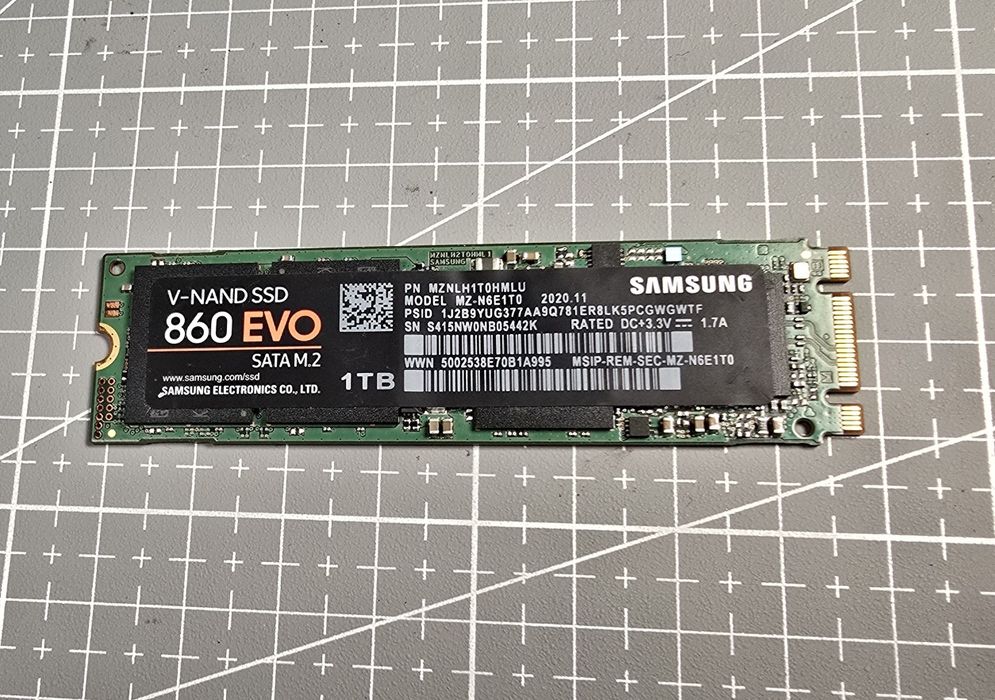 SSD M.2 SATA Samsung 860 EVO 1TB – Health 100% – Performanță Excelentă