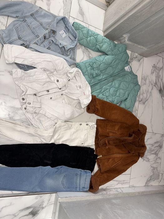 Детски дрехи, якета, дънкови якета и дънки