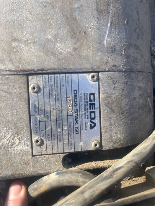 Macara electrica Geda 150 kg  ( electropalan)