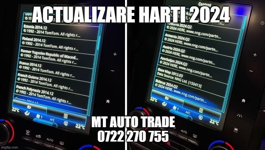 Upgrade EasyLink R Link 1 si 2 Renault - Android Auto Carplay, Harti