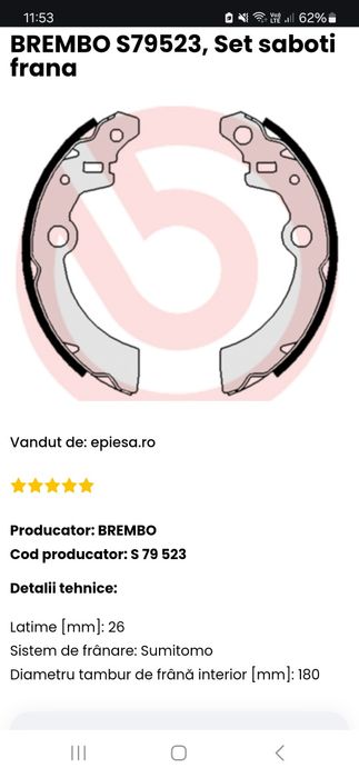 Kit complet frane Nipparts Brembo Suzuki Ignis 2 NOI