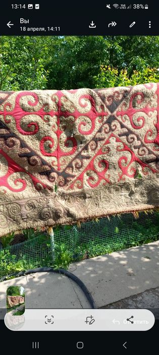 Ковёр из кашмы ручная работа