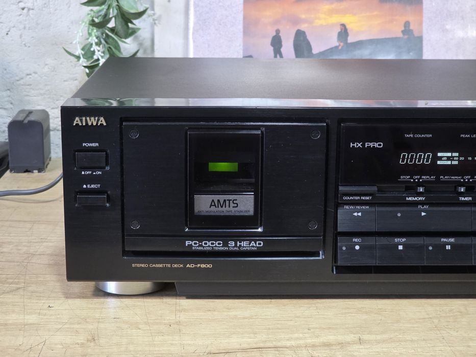 Casetofon deck AIWA AD-F800,dual capstan, 3 head, calibrare banda,hifi