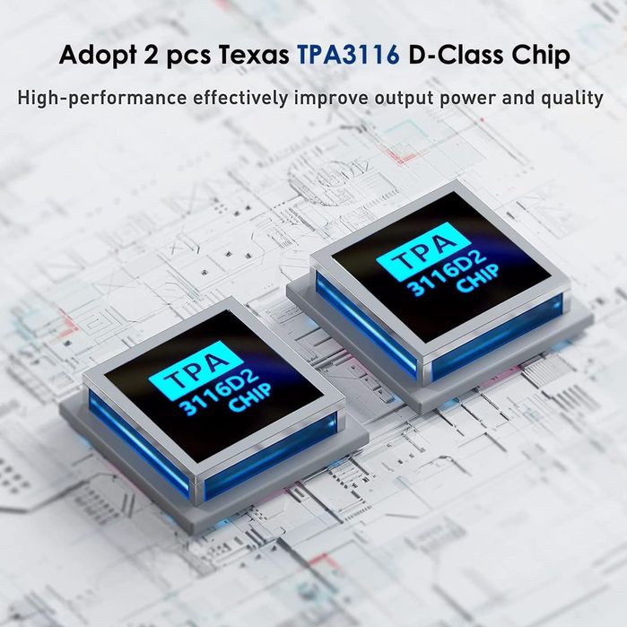Amplificator Audio Bluetooth TPA3116 200W Mini HiFi USB Optic Coaxial