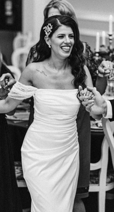 Rochie de miereasă, satin, Xs/S