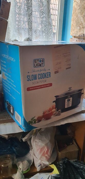 SLOW COOKER, Aparat Digital de gatit, 6L., Vas Ceramică, NOU-Sigilat