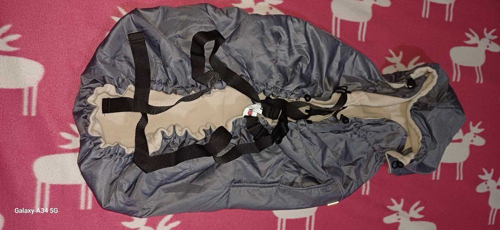 ham sustinere copil si husa de protectie pentru iarna, 50 lei buc, neg