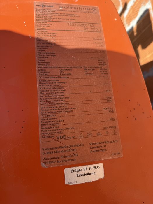 Cazan special pe gaz Viessmann Rexola Biferral