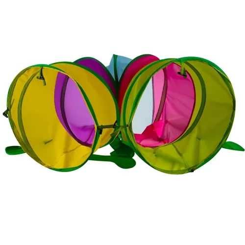 Тунел гъсеница детски 165х46см в ярки цветове тунели за детски кът