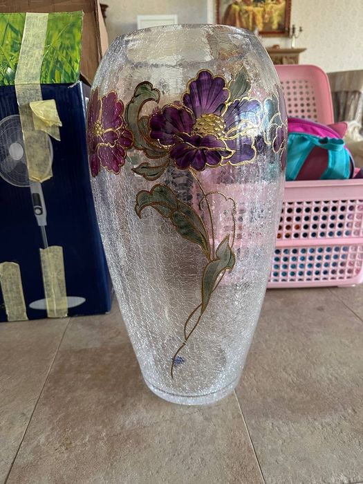 Ваза из богемского стекла