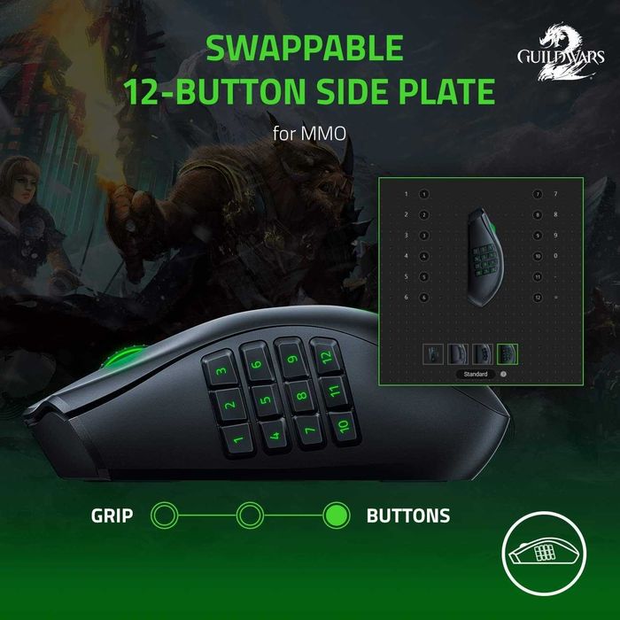 Геймърска мишка Razer Naga Pro Wireless 20K DPI