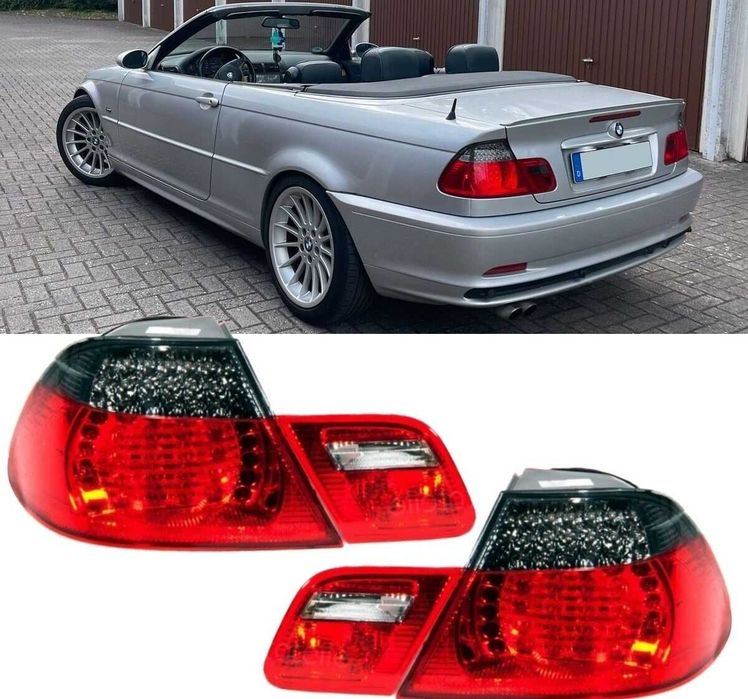 Стопове Е46 Кабриолет ЛЕД BMW E46 Кабрио Тъмни Опушени 2000-2003